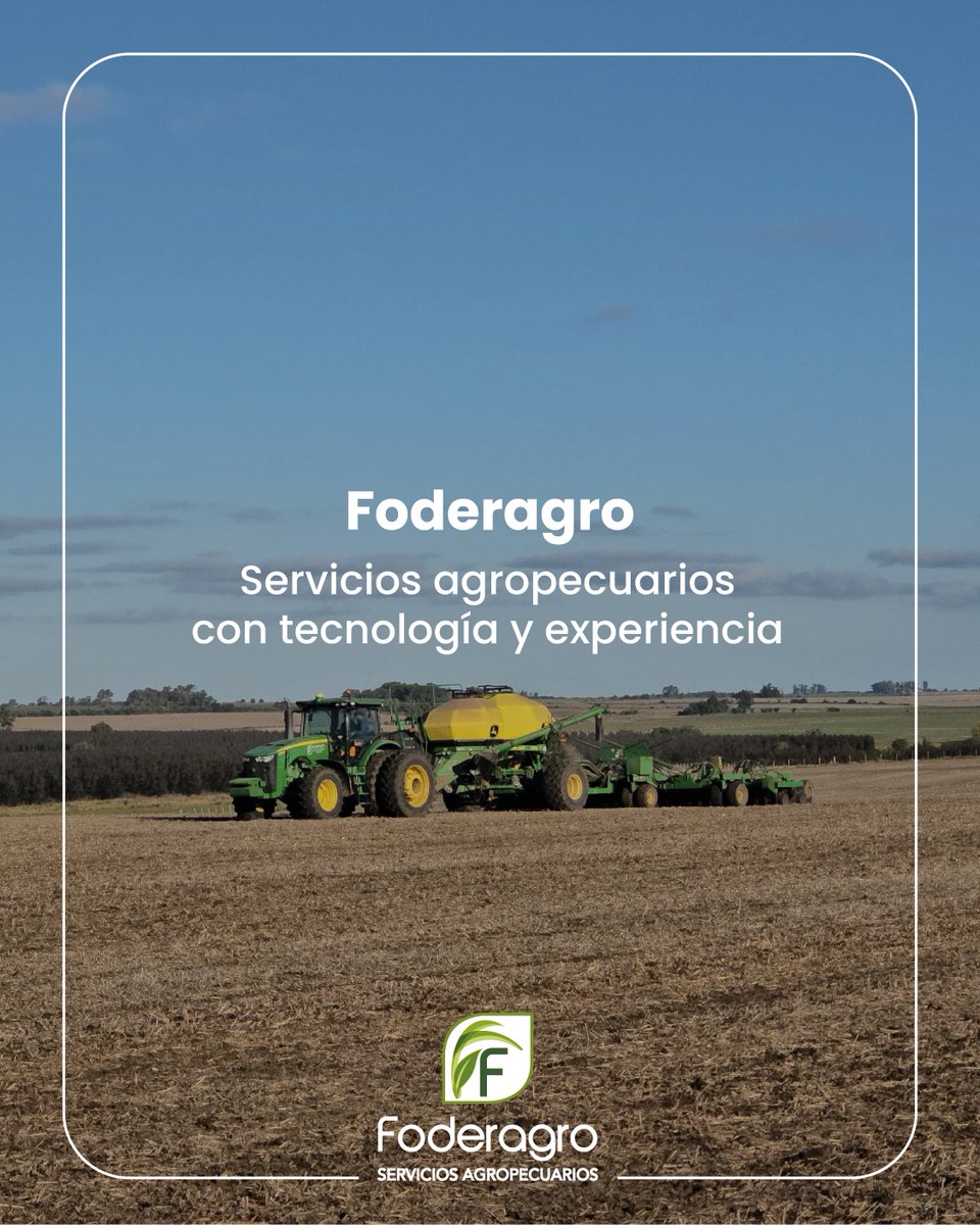 foderagro's tweet image. 🚜 En Foderagro trabajamos día a día para acompañar al productor uruguayo en cada etapa del ciclo agrícola.

Nuestra misión es brindar servicios agropecuarios de calidad, combinando tecnología, maquinaria de última generación y un equipo humano comprometido.

Crecer en el campo…