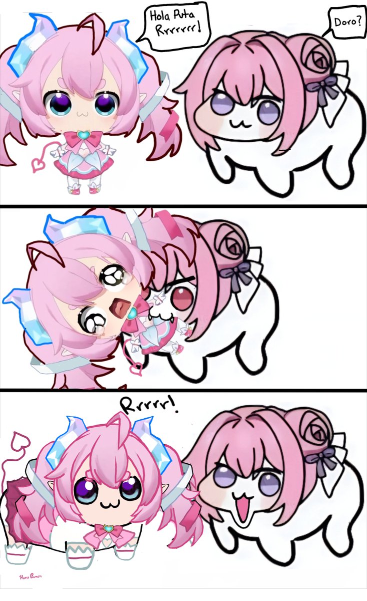 The Pink Creature and Doro