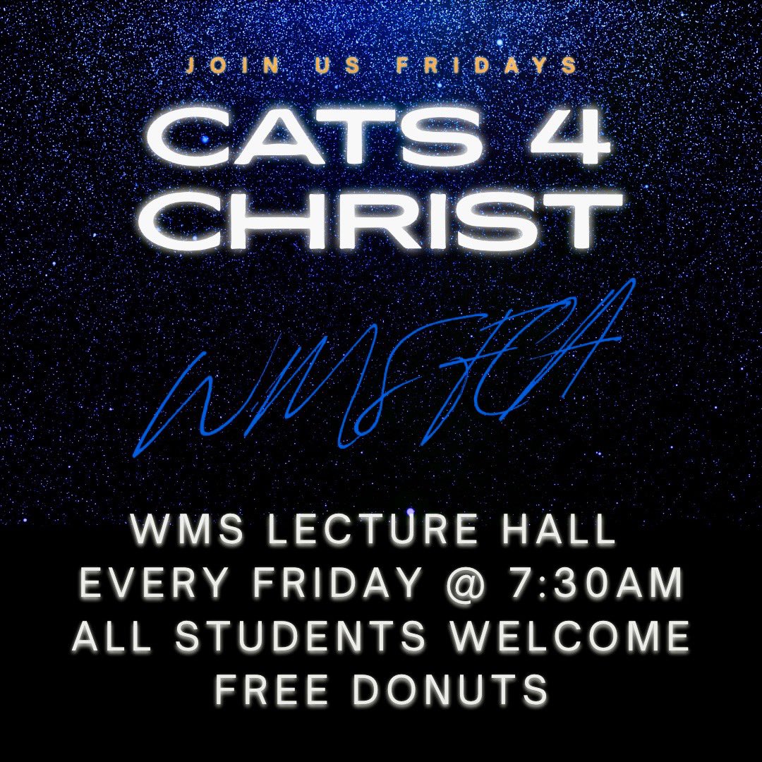 Our 1st FCA of the school year kicks off tomorrow!! Would love for you to join us!
