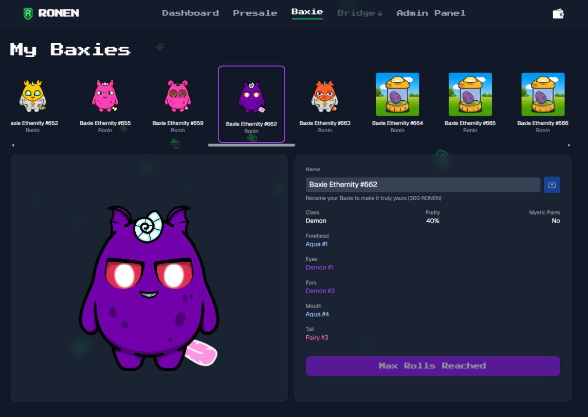 Baxie_reborn's tweet image. 👀 Baxie Reveal Leaks BAXIE FAM 🐾💖☘️ 

⚡ Reveal testing starts tomorrow
📅 Tentative official reveal: September 6

🔄 Reroll System
1st Reroll: 1,000 $RONEN
2nd Reroll: 2,000 $RONEN
3rd Reroll: 3,000 $RONEN

✨ Each reroll increases your chance to get pure parts / mystic parts…