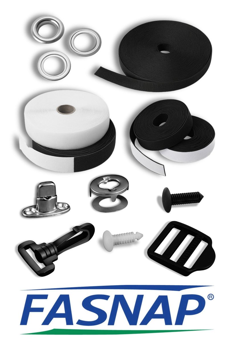 Fasnap is more than snaps. We’ve got grommets, webbing, hook &amp; loop + more. One supplier, less hassle. #fasteners #hardware #fasnap #snaps #fasteners #buckles