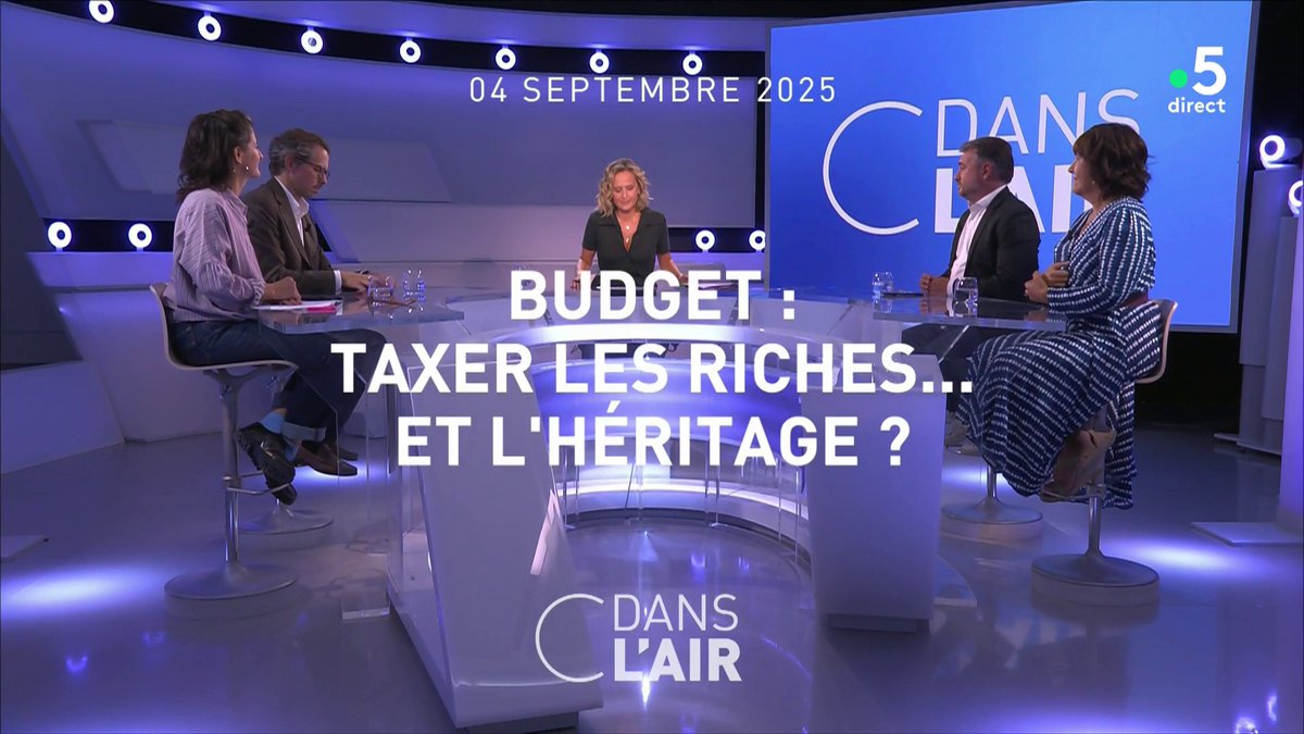 Cdanslair's tweet image. #cdanslair avec @Caroline_Roux, c'est maintenant sur France 5.  Au programme ce soir - Budget : taxer les riches...et l'héritage ?

Posez-nous vos questions !
#Politique #Fiscalité #Budget2026