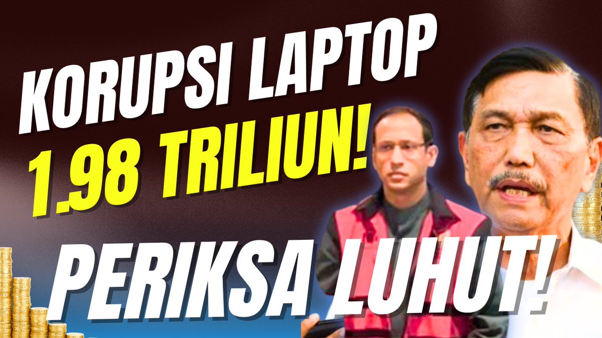 NADIEM MAKARIM TERSANGKA KORUPSI LAPTOP 1.98T, PERIKSA LUHUT!

youtube.com/live/SY4cSTxj5…
