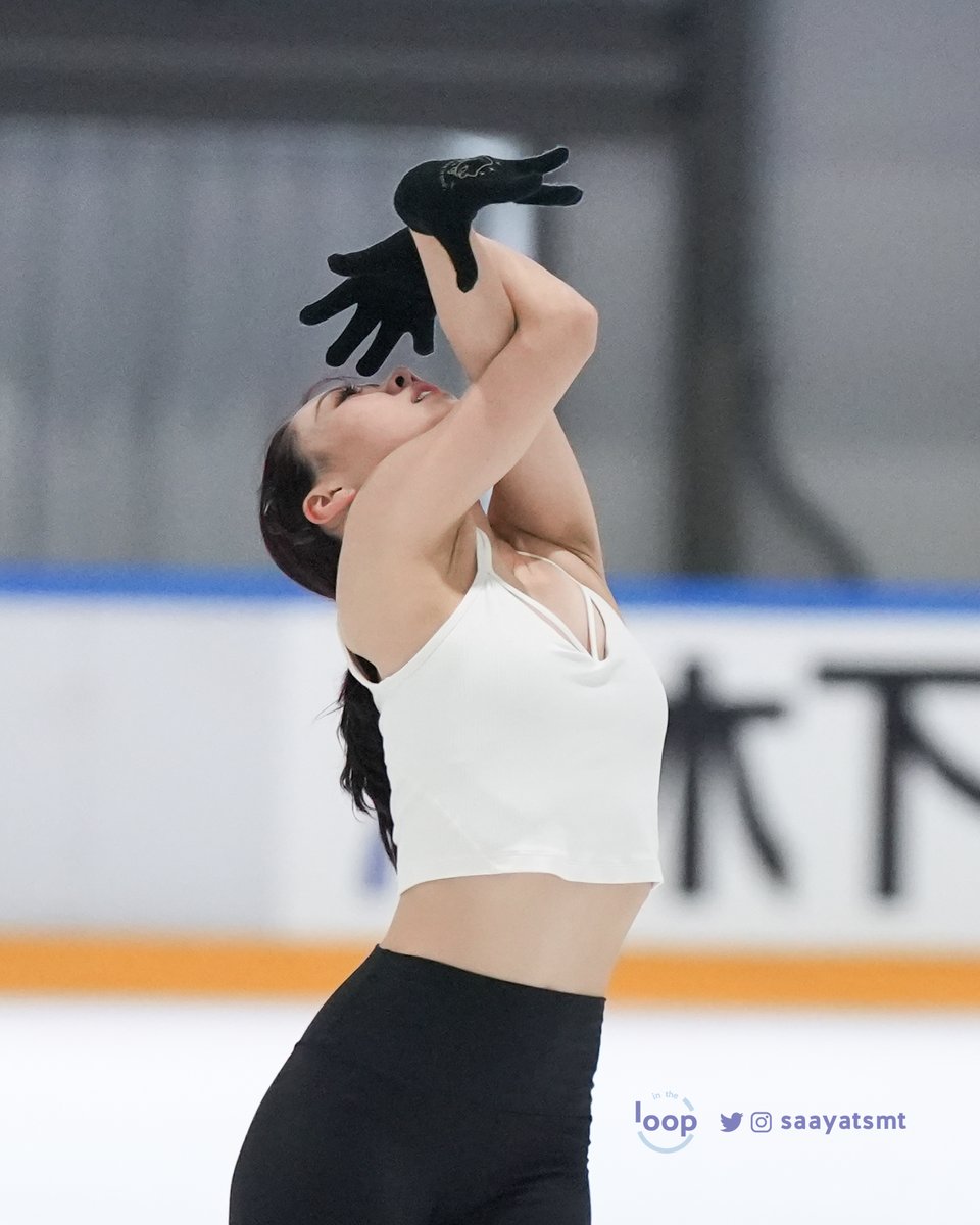 InTheLoPodcast's tweet image. #WakabaHiguchi 🇯🇵 at Kinoshita Group Cup. She wants to skate to the best of her abilities this week and improve as the season goes on 🤍🪽