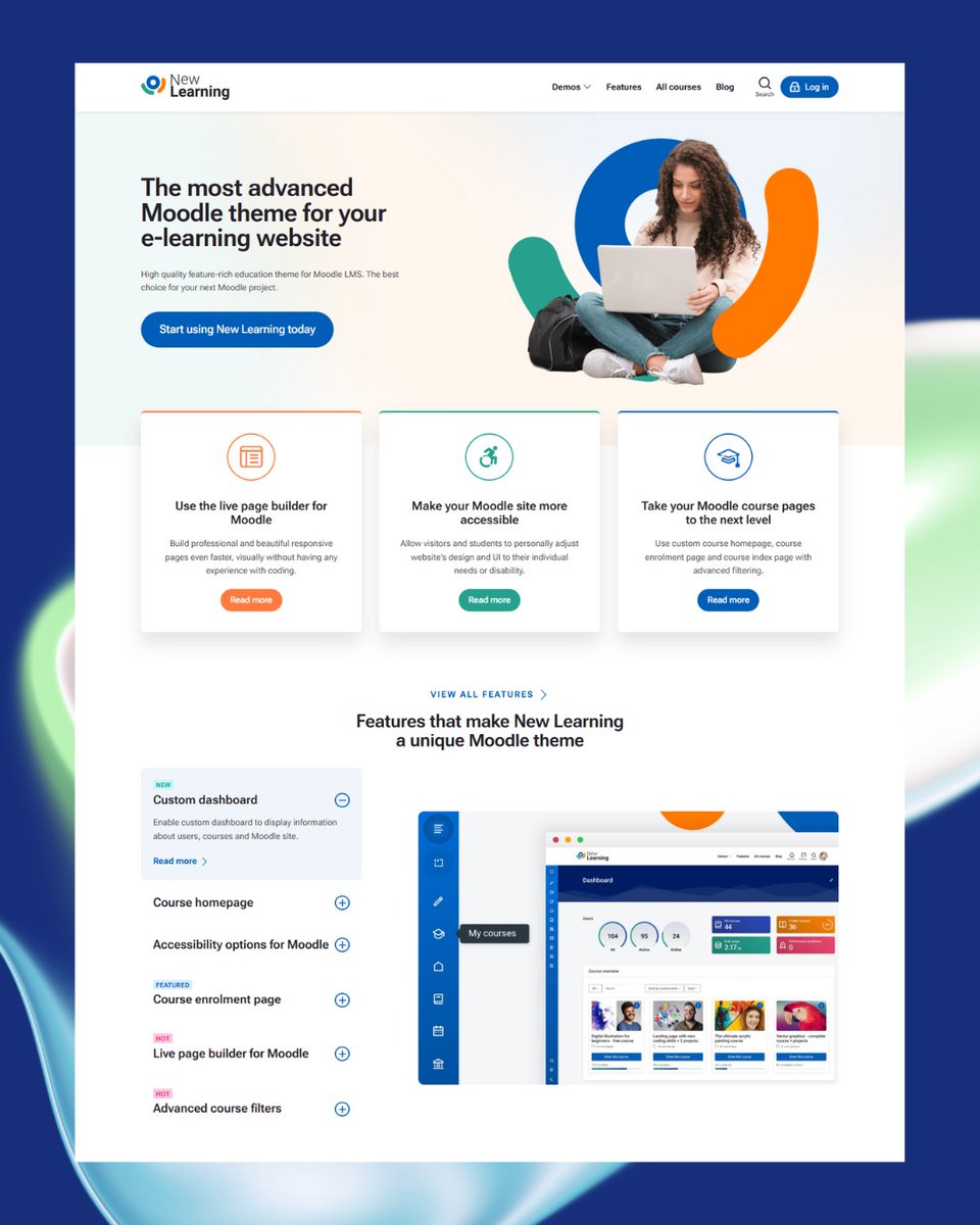 artistry788's tweet image. 🚀 Transform Moodle into a modern eLearning hub! 📚✨
Meet New Learning – the advanced #MoodleTheme with:
✔️ Custom dashboards
✔️ Live page builder (no coding)
✔️ Accessibility-ready design
✔️ Smart course filters
👉 cutt.ly/ErZWpMai
#MoodleLMS #EdTech #Elearning
