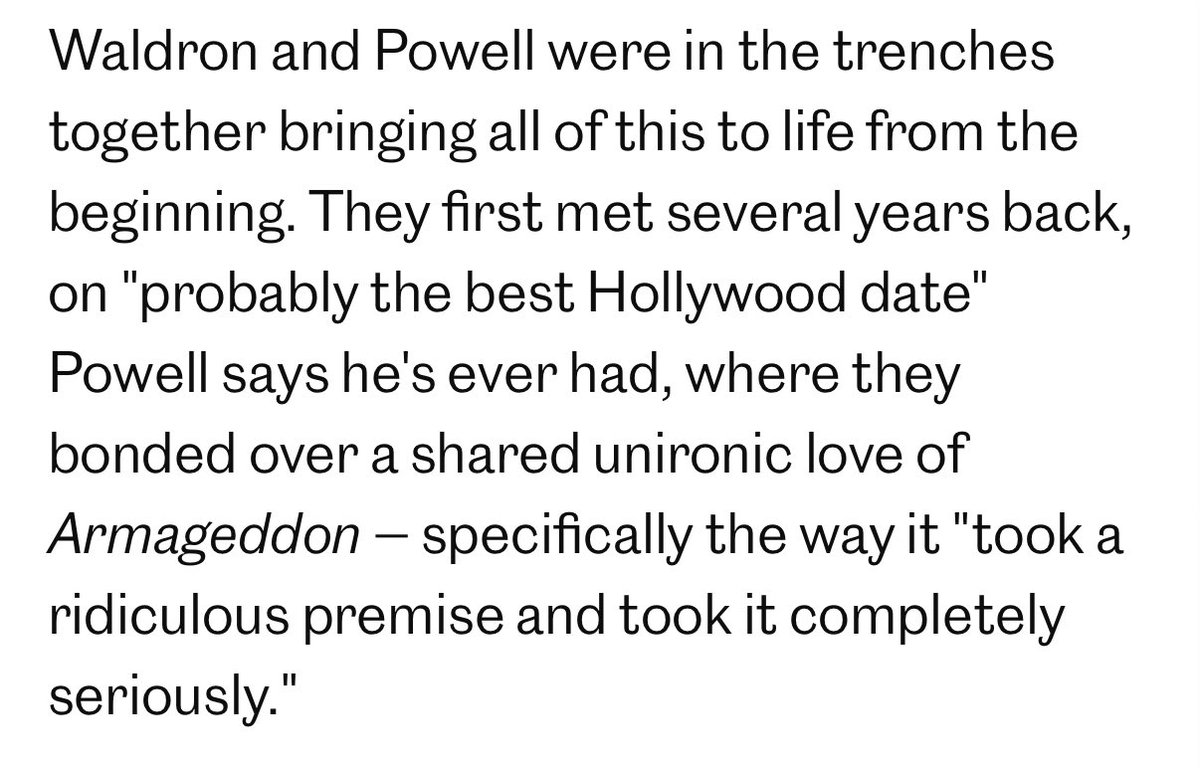 and your other creative collaborators too, why not