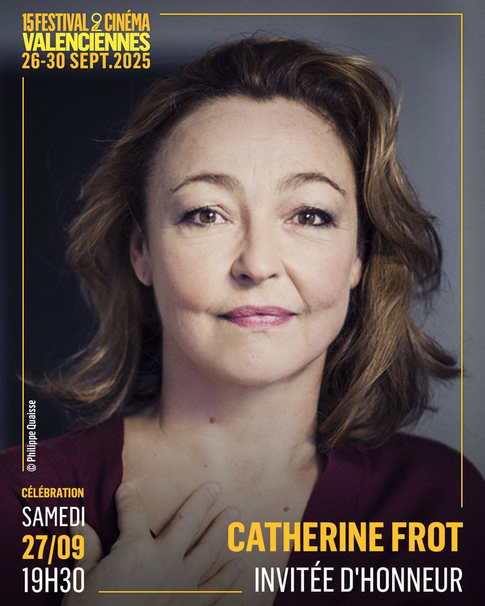 Catherine Frot : Invitée d’Honneur 2025. Comédienne d’exception au cinéma et au théâtre, elle est Césarisée pour UN AIR DE FAMILLE et MARGUERITE et nommée 9 fois, notamment pour LE DÎNER DE CONS, LA DILETTANTE, ODETTE TOUT LE MONDE, LE CRIME EST NOTRE AFFAIRE et MISÉRICORDE.
