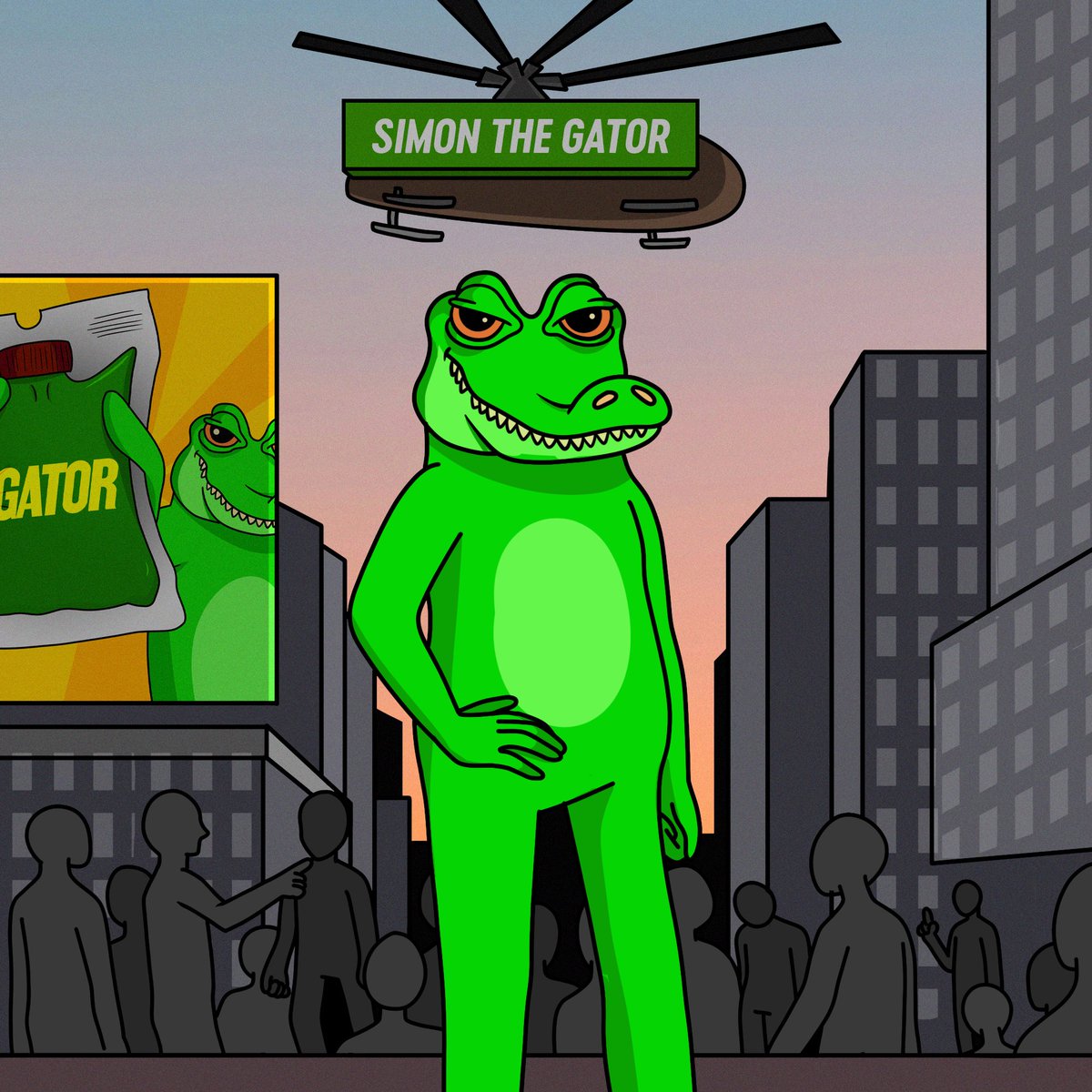 Simon the Gator tweet media