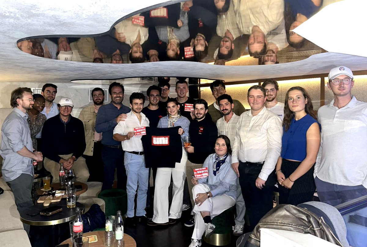 👨‍🎓 Nouvelle année, même objectif : rétablir ordre, liberté et mérite dans nos facs abandonnées à la gauche.
🍻 Apéro de rentrée réussi pour l’UNI Nantes !
➡️ Rejoins-nous pour défendre les valeurs de la DROITE sur les campus !