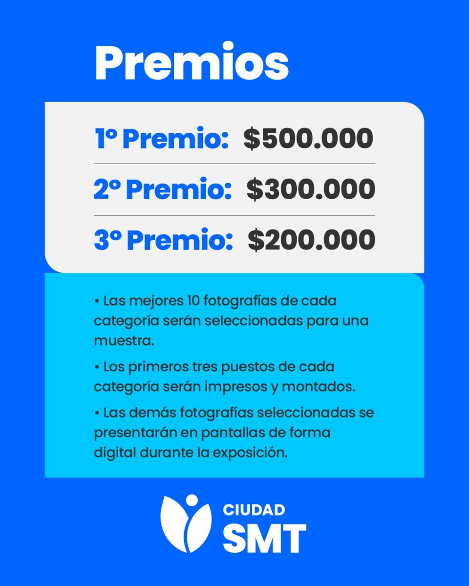 ¡Vuelve SMT en Foco! La segunda edición del certamen fotográfico que pone a nuestra ciudad como protagonista. 📸✨

👉 Para participar, envianos tus trabajos a través del siguiente link: docs.google.com/forms/d/e/1FAI…