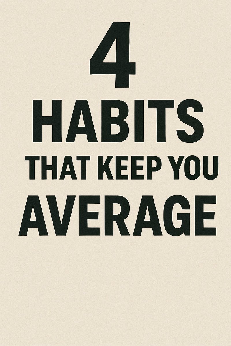 shaahincheyene's tweet image. Average people stay average because they let habits dictate results.
• Waiting for motivation
• Chasing validation
• Talking more than acting
•  Ignoring systems and processes
#ShaahinCheyene #RenegadeEntrepreneur #ExecutionOverExcuses #BoldMovesOnly #WealthMindset