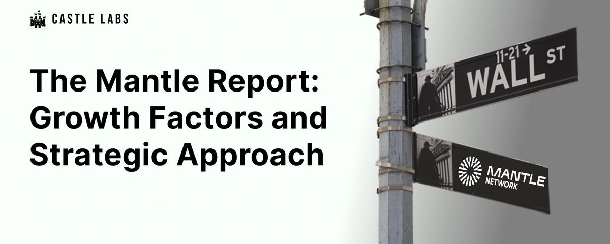 The Mantle Report cover image featuring a street sign intersection of Wall St and Mantle Network