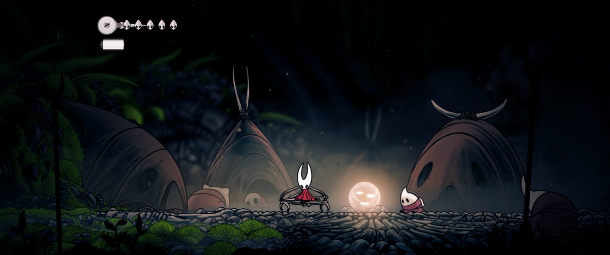 Congrats to <a href="/TeamCherryGames/">Team Cherry</a> on the release today. Long time in the making.

Running beautifully ultrawide through Xbox Game Pass on PC (one of the best deal in games). Sound design and musical score is top tier so far.