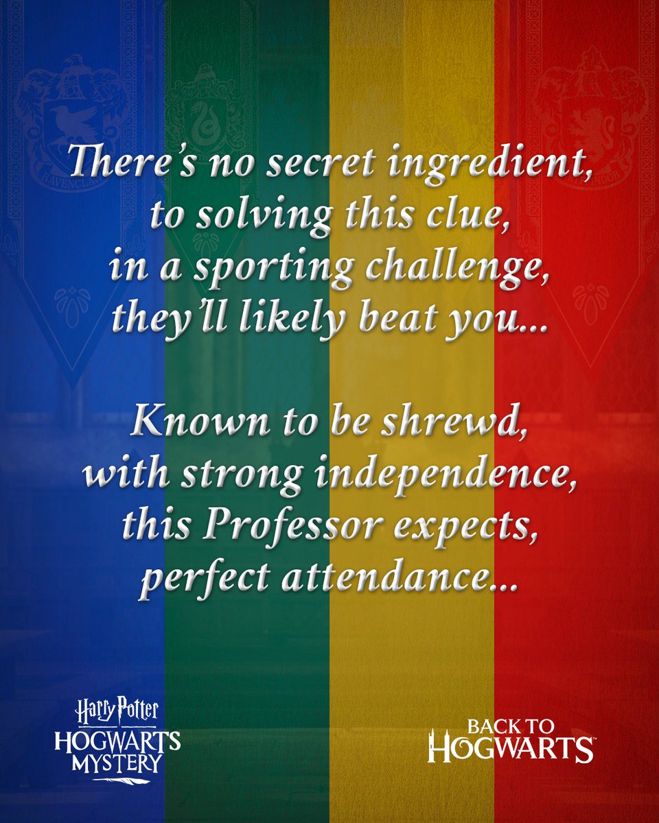 It's day 3 in our #BackToHogwarts Heads of House challenge! Track down today's Professor and collect a reward!

Play now: bit.ly/Play-HPHM