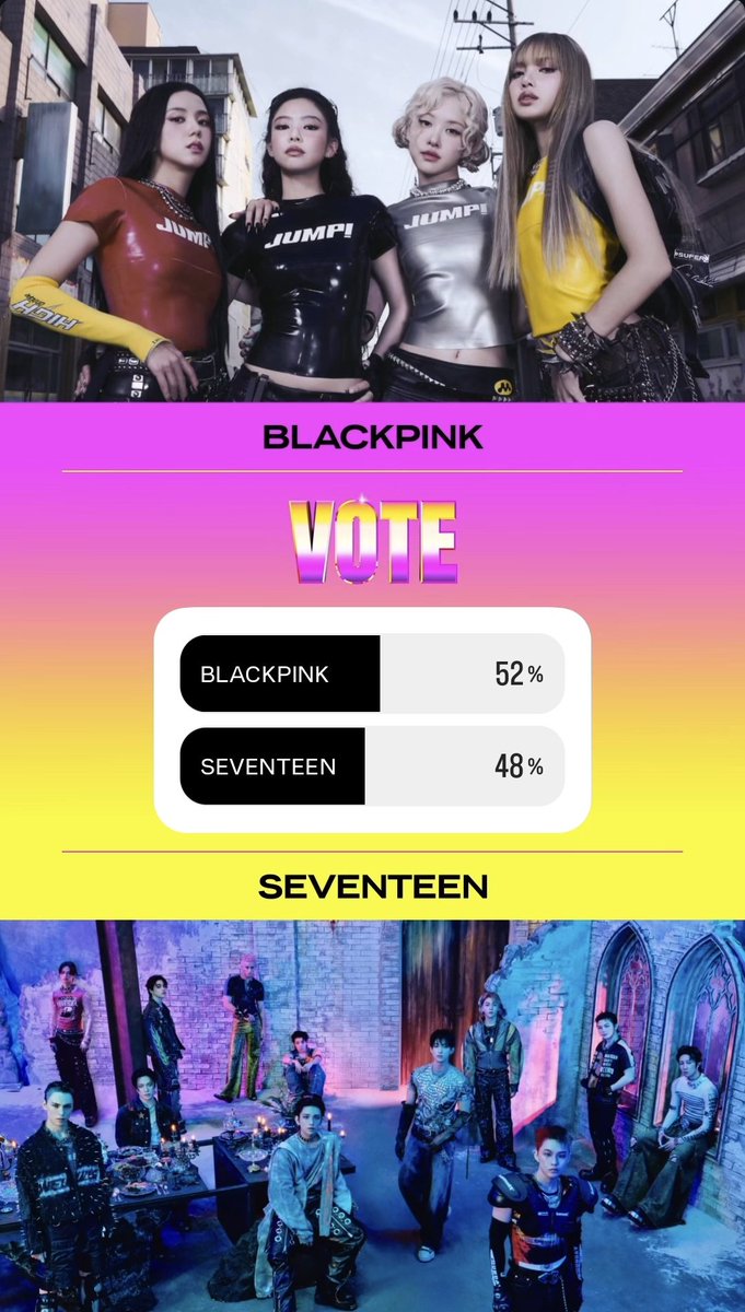 A votação está apertada! Usem mais de uma conta, mandem pra todos os seus seguidores e peçam pra votar no BLACKPINK 🚨

🔗: instagram.com/mtv?igsh=ZWd5N…

#BLACKPINK <a href="/BLACKPINK/">BLACKPINKOFFICIAL</a>