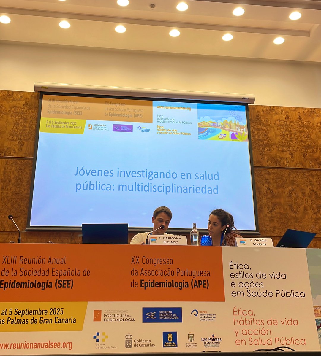 Comenzamos con la mesa joven <a href="/Grupo_EJE/">Grupo EJE - Jóvenes en Epidemiología y SP</a> #SEELasPalmas25