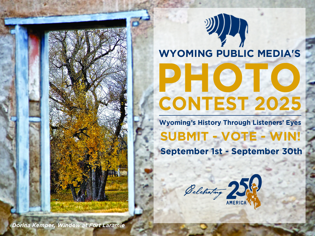 Wyoming's History Through Listeners’ Eyes!
Enter the Wyoming Public Media 2025 Photo Contest now through Sep. 30th:
ow.ly/Bwgs50WRgVm
Photo by Dorina Kemper, Window at Fort Laramie.