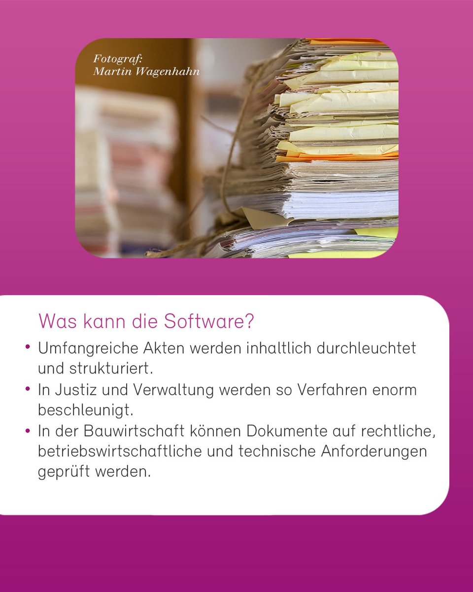 Codefy ist eine KI-Software, die kann in kürzester Zeit Dokumente auf rechtliche, betriebswirtschaftliche und technische Anforderungen prüfen kann. Das ist besonders für Justiz und Verwaltung interessant. Das Unternehmen wurde 2024 mit dem Landespreis ausgezeichnet. 💪
#lbank