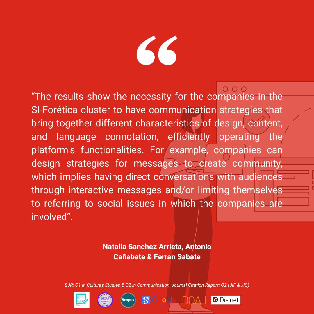 Communication & Society Journal (@journalcommsoc) on Twitter photo 📄“Examining the Communication Shared on X-Platform by Member Companies of a Social Impact Forética Cluster” by <a href="/SanchezNafa/">Natalia.Sanchez-Arrieta</a>, <a href="/toniyoo/">Toni Cañabate</a> & Ferran Sabate
🔍doi.org/10.15581/003.3…
#OpenAccess #Communication #Academic #Twitter #X #Impact #Strategy #Content 📄“Examining the Communication Shared on X-Platform by Member Companies of a Social Impact Forética Cluster” by <a href="/SanchezNafa/">Natalia.Sanchez-Arrieta</a>, <a href="/toniyoo/">Toni Cañabate</a> & Ferran Sabate
🔍doi.org/10.15581/003.3…
#OpenAccess #Communication #Academic #Twitter #X #Impact #Strategy #Content