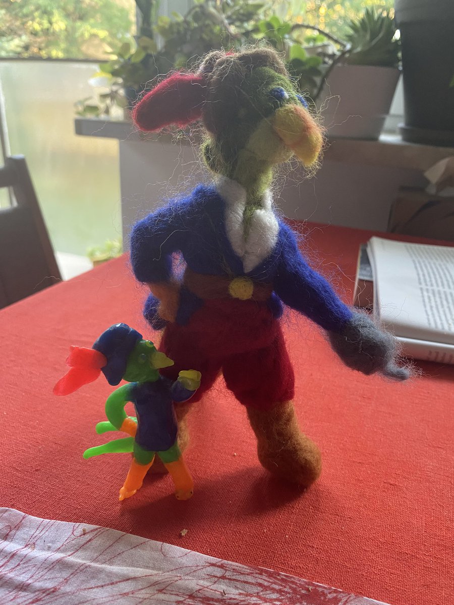 2025 Budgey out of felt vs 2020 Budgey out of clay

:))