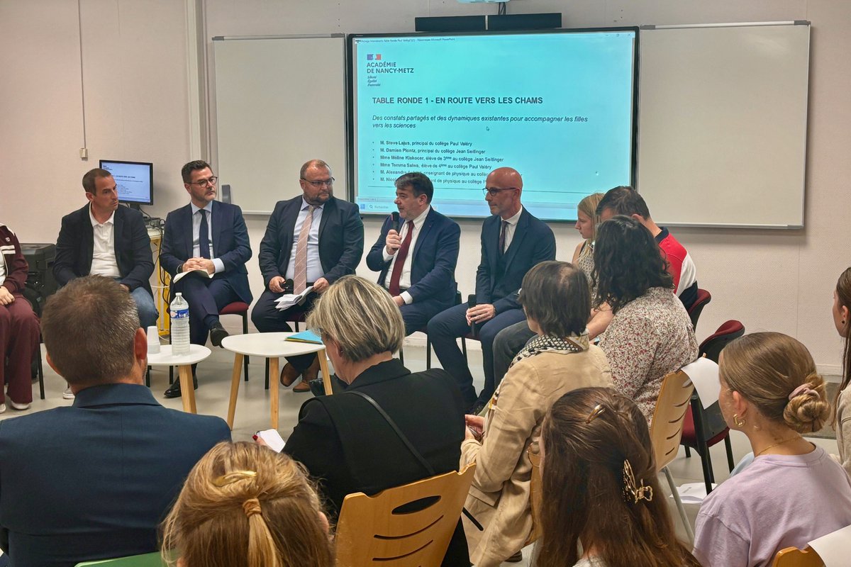 Académie de Nancy-Metz (@acnancymetz) on Twitter photo 🚀🔬 Soutenir l’ambition scolaire, favoriser l'égalité des chances et éveiller les vocations scientifiques des élèves, en particulier des filles : le dispositif #CHAMS à l'honneur au collège Paul Valéry de Metz, partenaire de l'Université de Lorraine et <a href="/ENI_METZ/">ENIM - Ecole Nationale d'Ingénieurs de Metz</a> 🤝 🚀🔬 Soutenir l’ambition scolaire, favoriser l'égalité des chances et éveiller les vocations scientifiques des élèves, en particulier des filles : le dispositif #CHAMS à l'honneur au collège Paul Valéry de Metz, partenaire de l'Université de Lorraine et <a href="/ENI_METZ/">ENIM - Ecole Nationale d'Ingénieurs de Metz</a> 🤝