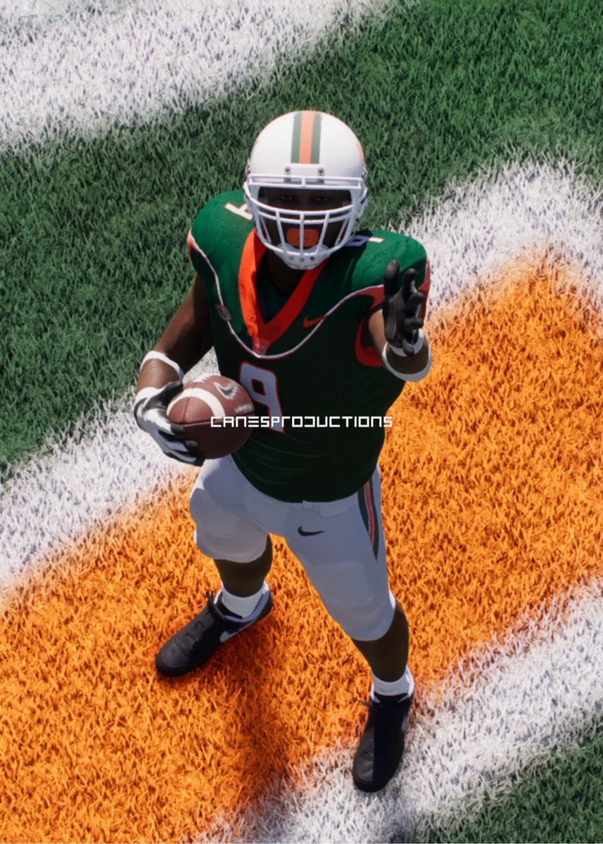 canesproduction's tweet photo. Just finished this TeamBuilder project for College Football 26. Threw in the Orange, white, and green 01 uniforms with the full 85-man national championship roster. Search “thalegitweezy” in teambuilder. https://t.co/cB6w9WzuIF