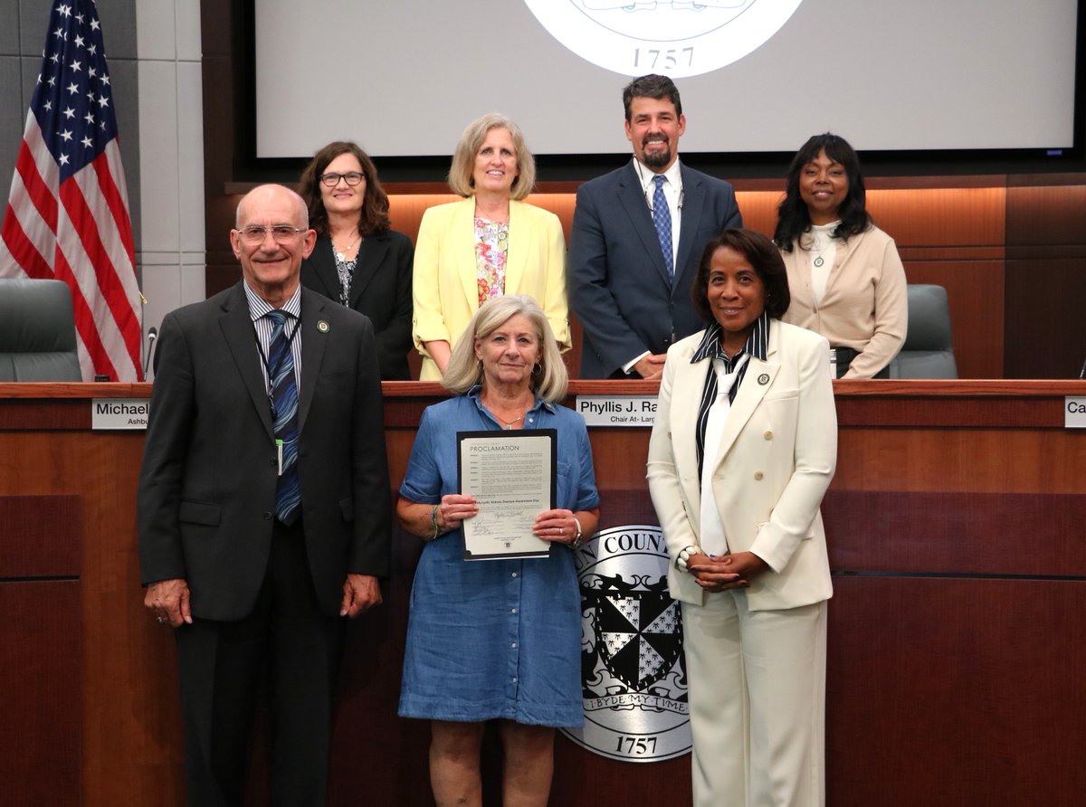 #Loudoun County Board of Supervisors has adopted a proclamation recognizing today, September 4, as Polycystic Kidney Disease Awareness Day. Board’s proclamation encourages everyone to support efforts to find a cure. Read the proclamation: bit.ly/4p3gPtL