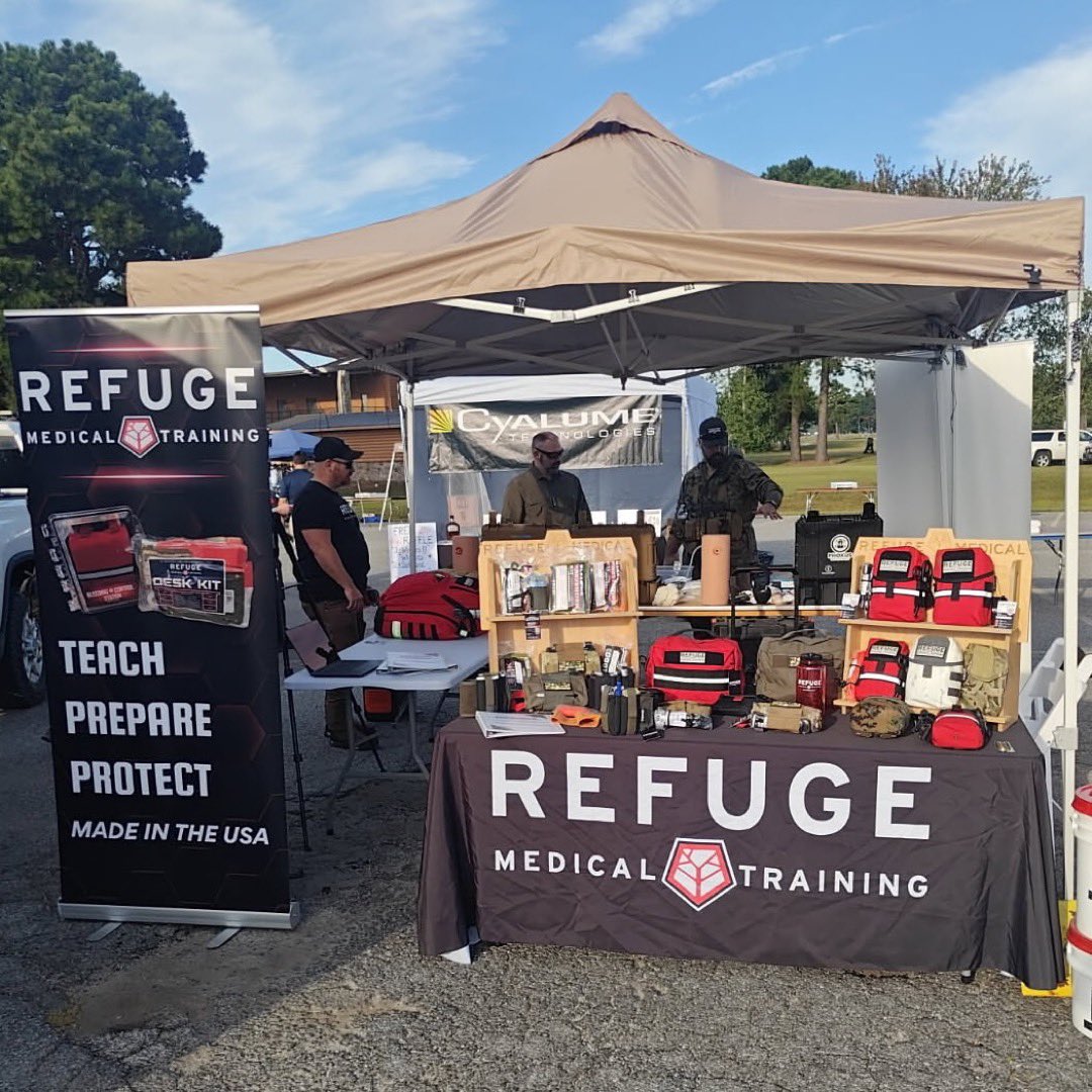 We made it to MOYOCK! We just wrapped up 3 days in the wilderness for the 1st Wilderness Responder, went home and packed, grabbed some shut eye, then drove for over 20 hours to arrive here by the time the event was getting started. 

If you’re at the Constellis Tactical Expo,