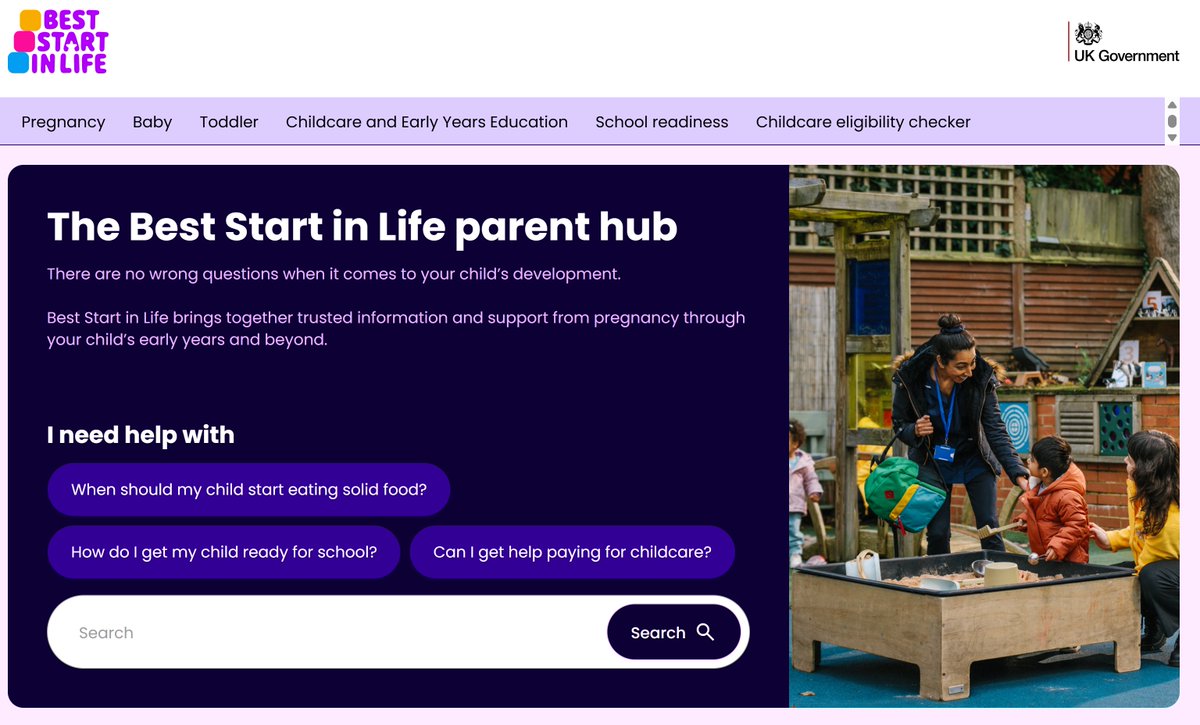 Barking and Dagenham Council (@lbbdcouncil) on Twitter photo The Childcare Choices site has evolved into the Best Start in Life parent hub - it still features the childcare support eligibility checker and now includes helpful info from pregnancy to early years!
Take a look: orlo.uk/On44S The Childcare Choices site has evolved into the Best Start in Life parent hub - it still features the childcare support eligibility checker and now includes helpful info from pregnancy to early years!
Take a look: orlo.uk/On44S