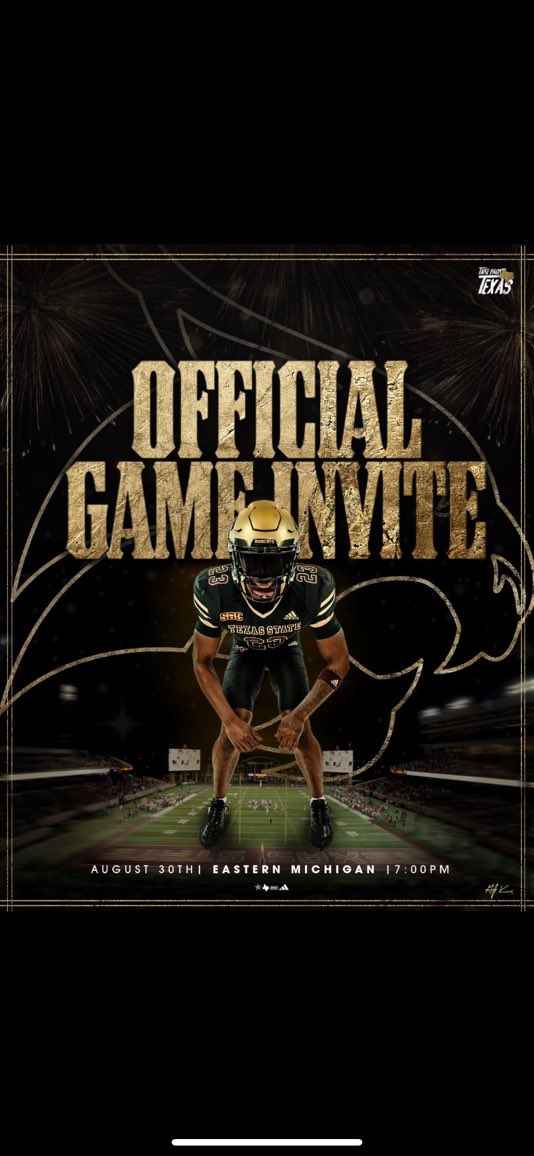 Brayden Henry (@brayden2henry) on Twitter photo Thanks <a href="/WillVcowgill/">Will Cowgill</a> for the official game invite!!! Look forward to meeting you guys in the near future and to see what <a href="/TXSTATEFOOTBALL/">Texas State Football</a> all about!! <a href="/GJKinne/">GJ Kinne</a> Thanks <a href="/WillVcowgill/">Will Cowgill</a> for the official game invite!!! Look forward to meeting you guys in the near future and to see what <a href="/TXSTATEFOOTBALL/">Texas State Football</a> all about!! <a href="/GJKinne/">GJ Kinne</a>