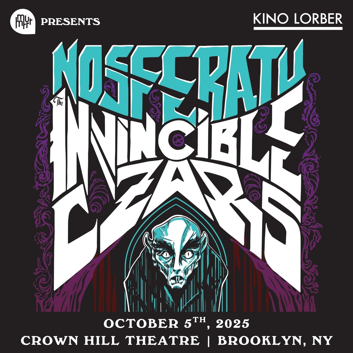 Experience Nosferatu like never before! 🧛

Join us at Crown Hill Theatre on Oct 17 for the silent era’s iconic horror film with a live score by Austin’s Invincible Czars 🦇 Tickets on sale now!