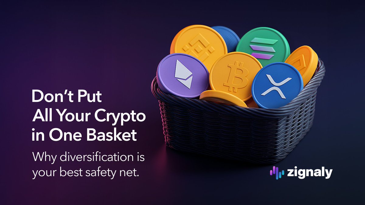 1/ Putting all your crypto in one basket is the fastest way to lose it 🧺  Diversification is not optional. It is your best safety net. Here is why it  matters more