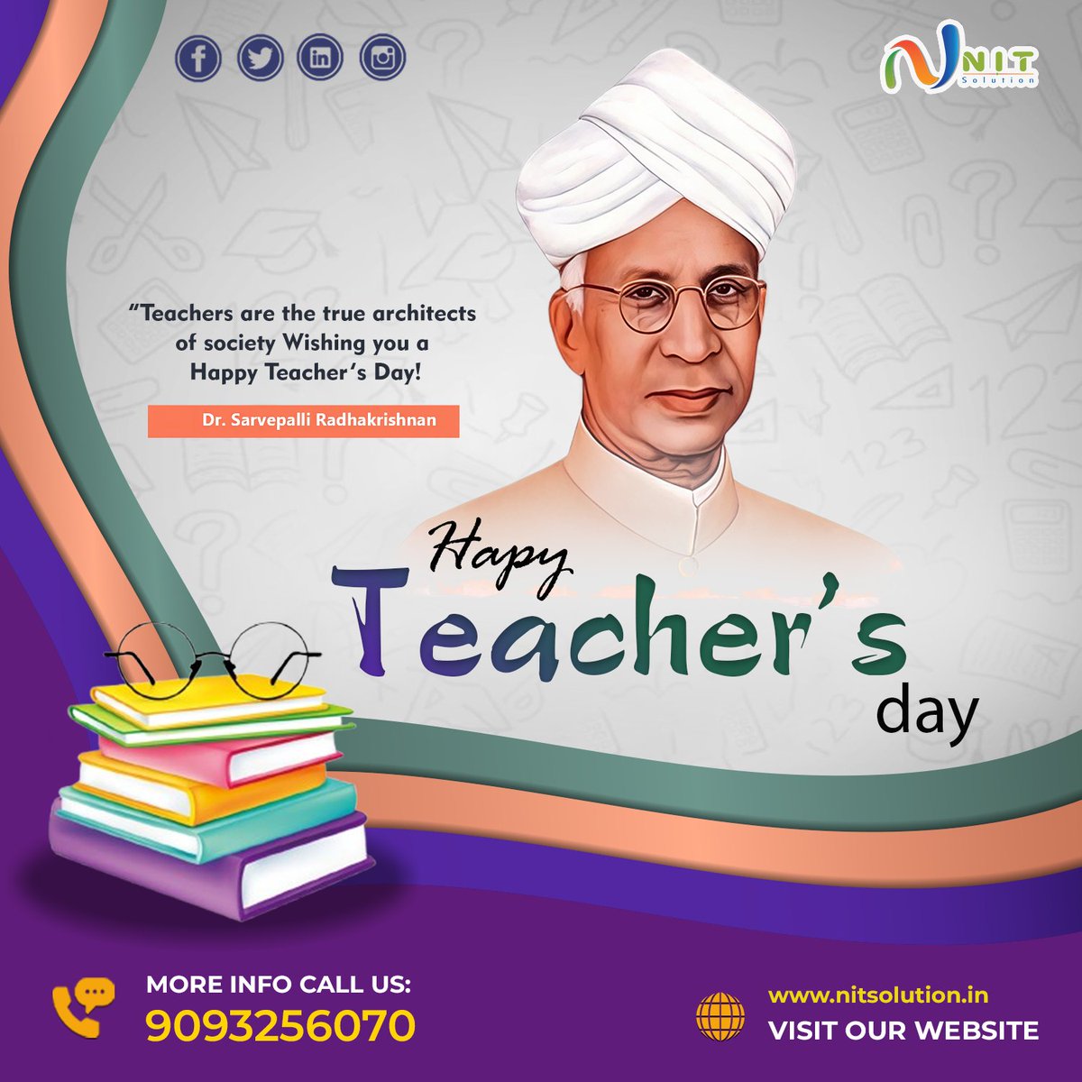 nit_solution's tweet image. 🌸 Happy Teacher’s Day! 🌸

Today, we celebrate the mentors, guides, and educators who shape our future with their knowledge, wisdom, and dedication. Teachers are not just instructors—they inspire, motivate, and ignite the spark of curiosity in every learner. 

#HappyTeachersDay