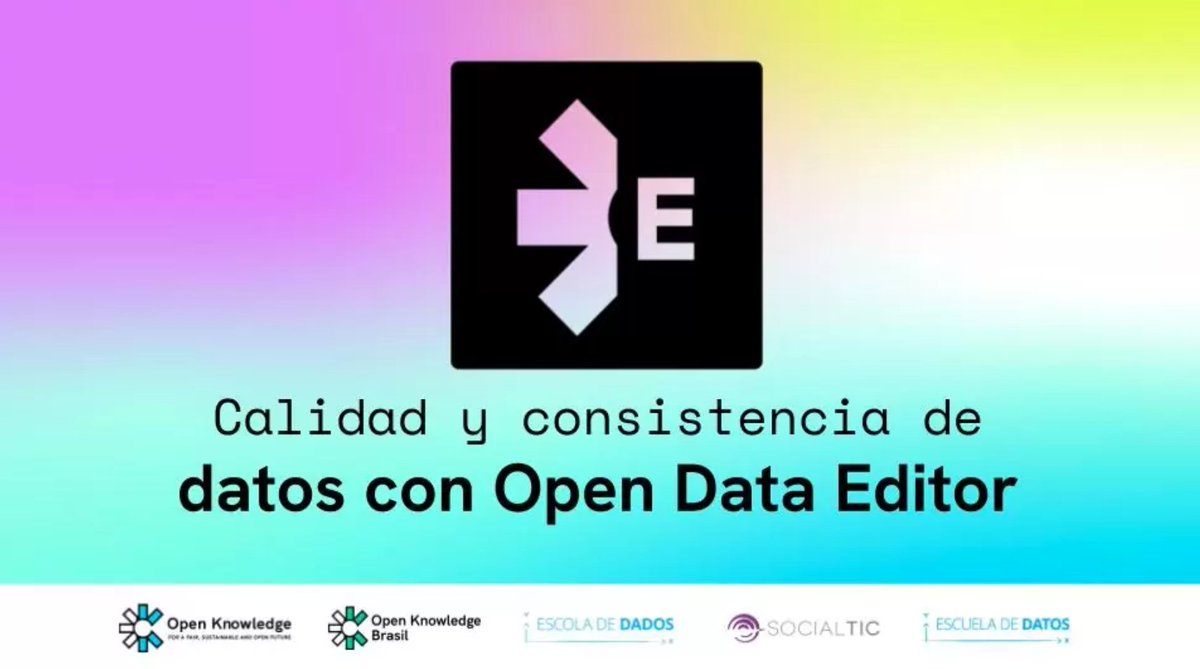 socialtic's tweet image. #Oportunidad, vía @EscuelaDeDatos
✨Este curso de #OpenDataEditor en español diseñado para periodistas, activistas y organizaciones de sociedad civil te enseñará a:
🔎Explorar
✅Validar
🗒️Documentar datos de forma sencilla
🤓👉 escueladedatos.online/curso/curso-de…