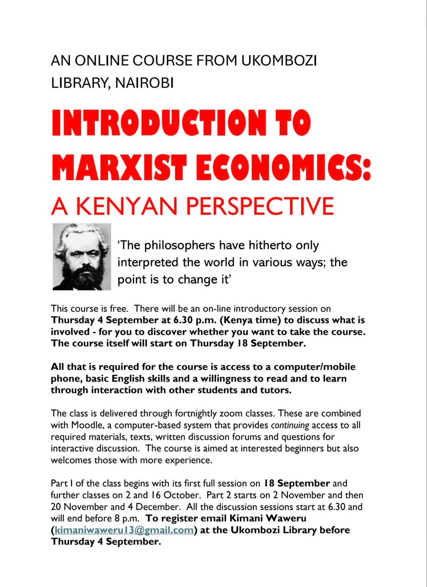 I'm not a Marxist, and I don't say that from shame. I love his method of historical materialism and it's something I've used a lot in my work. But I've never formally learned about it and I'm happy to start now. We never stop being students. There's still time to sign up.