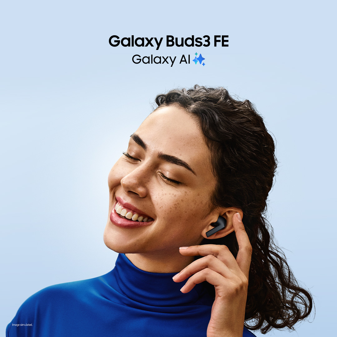 Whether you re navigating city streets or chilling in a busy caf , Active Noise Cancellation on GalaxyBuds3 FE lets you block out the noise so that you dive into your favorite tunes without any distraction. Know more https t Whether you re navigating city streets or chilling in a busy caf , Active Noise Cancellation on GalaxyBuds3 FE lets you bl...