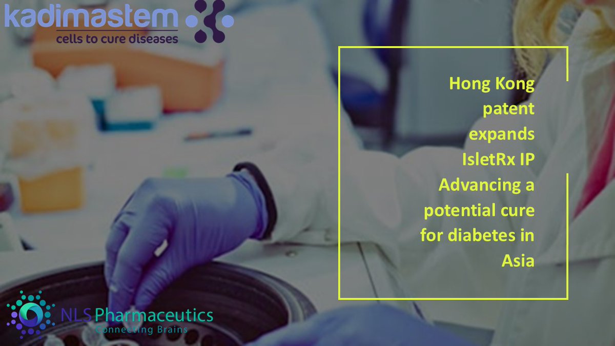 🚨 Patent milestone: Our merger partner <a href="/KadimastemLTD/">Kadimastem LTD</a>  secures IP protection in Hong Kong for its IsletRx #diabetes program—expanding global coverage after Europe, U.S. &amp; India. Hong Kong = key Asia hub + gateway to China. finance.yahoo.com/news/nls-pharm…
