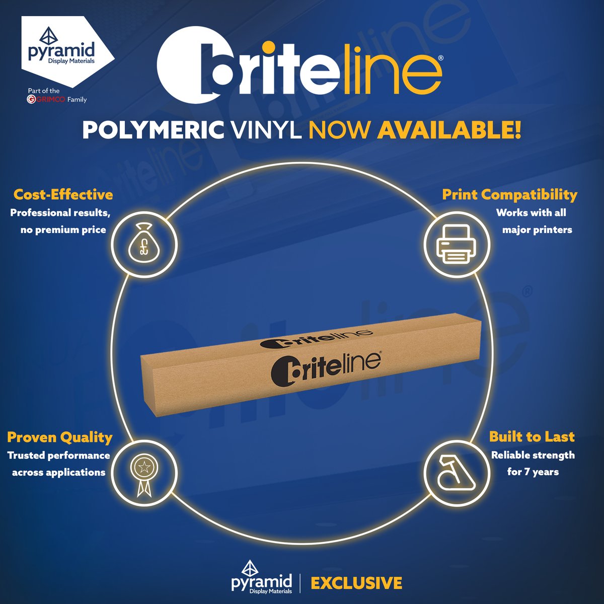 PyramidDisplay's tweet image. ✨ Briteline® Polymeric Vinyl – built to perform.

Trusted quality, cost-effective pricing &amp;amp; up to 7 yrs outdoor durability. Perfect for vehicles, shopfronts, retail &amp;amp; more 🔥

🎁 Try before you buy – get a free 1370mm x 5m sample roll!

👉 eu1.hubs.ly/H0mPC6G0
