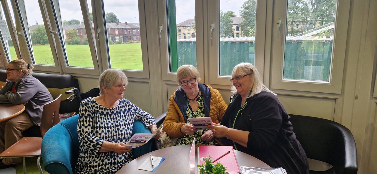 Went along to the " Let's Age Well Together" Community Event today at the Green Community Cafe in Bury to introduce myself. It was so lovely chatting to lots of people and group facilitators about how "Asda Pilsworth in the community" can help support their groups.