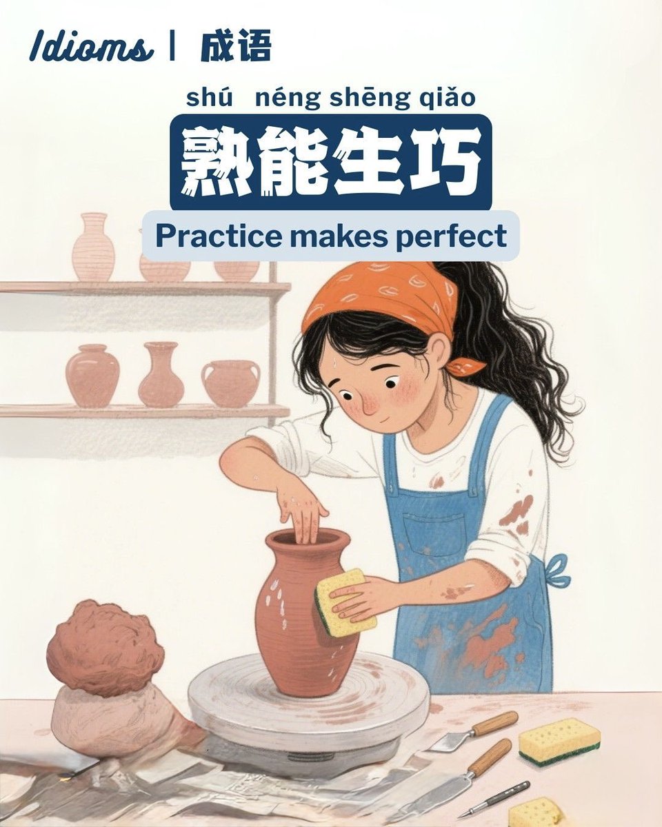 Chinese_KSA_'s tweet photo. 熟能生巧
shú néng shēng qiǎo

التدريب يورث الإتقان 

🌟🌟🌟🌟🌟 https://t.co/B3fzw2NogZ
