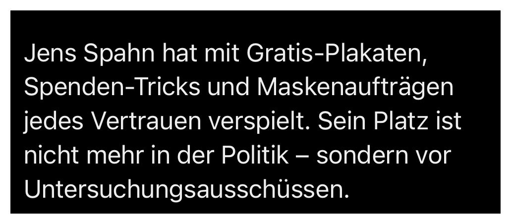 Jens Spahn hat mit Gratis-Plakaten, Spenden-Tricks und Maskenaufträgen jedes Vertrauen verspielt. Sein Platz ist nicht mehr in der Politik - sondern vor Untersuchungsausschüssen.

tagesspiegel.de/politik/wahlpl…