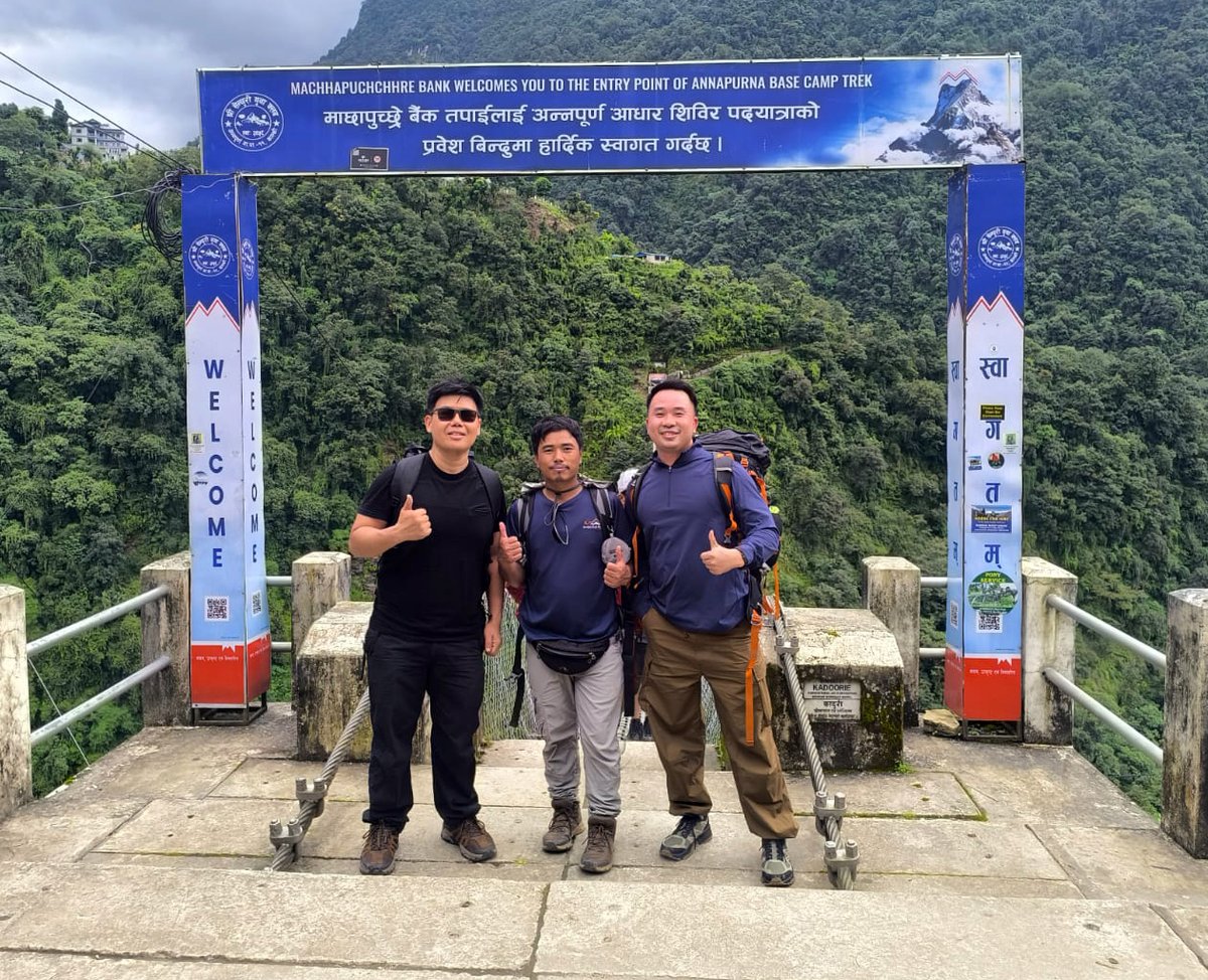 Namaste and Warm Greetings from Annapurna Conservation Area, Nepal. 🙏

Team @CordialTrek is delighted to announce a vibrant partnership with a spirited duo from the Republic of Indonesia as we set forth on our next adventurous expedition to ABC – 4130 m.

#Trek | #ABC | #Nepal