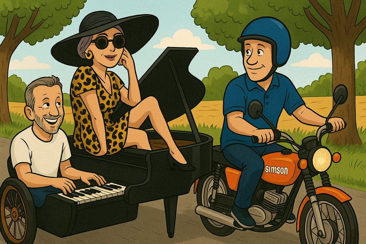 Gibt's irgendwo eine/n Instrumentenbauer/-in der das verwirklichen könnte? Ich hätte da so ne Idee... 😅
#Freiheit #Simson #ArneSchmitt  #MarlaSvenja  #BjörnHöcke #Satire