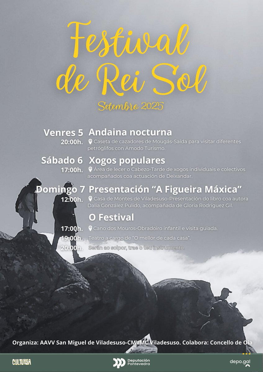 📍#HxHBaixoMiño 

📻105.1 FM🖥️ serbaixomino.com 

🎤 Conocemos la programación de la nueva edición del festival do Rei Sol en Viladesuso (Oia) con Patricia Muñoz de Amodo Turismo