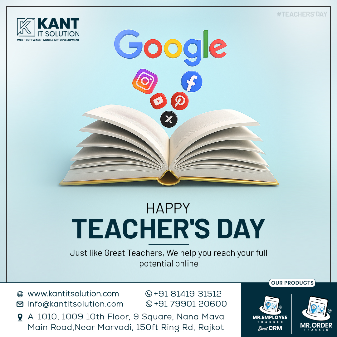Kantsolution's tweet image. Guidance builds minds, tech builds futures.👨‍🏫💻
Happy Teachers’ Day! Just like IT, your guidance powers progress. 🌐✨
.
#teachersday2025 #teacherlife #knowledge #erpsoftware #crmsoftware #businessplanning #business #CRM #SmartCRM #kantitsolution