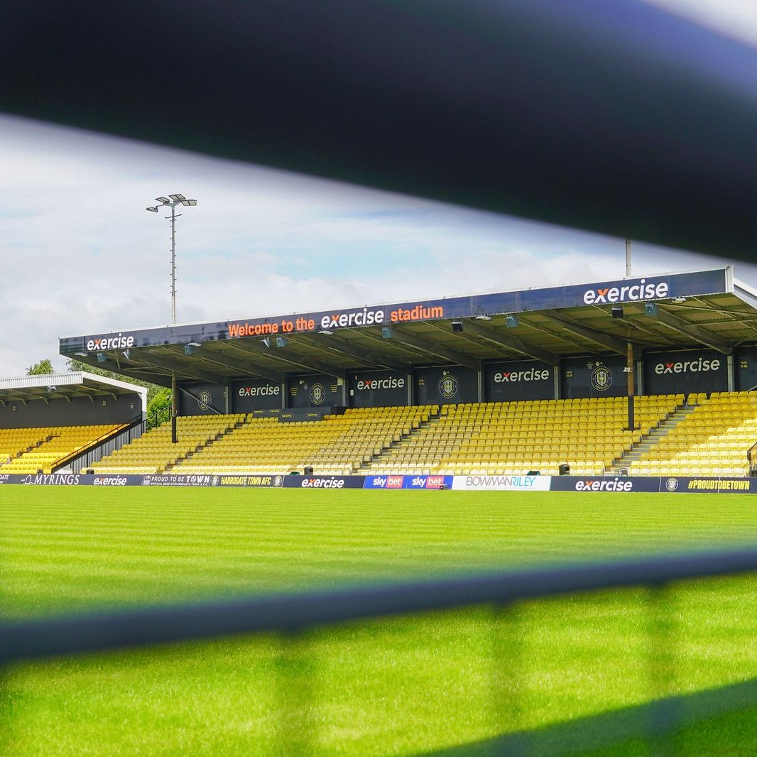 🎟️ Tickets for Saturday's fixture will be removed from sale at 13:00 tomorrow afternoon.

Tickets will be available on the day of the game from the Harrogate website only. A link will be provided at the earliest possible opportunity. Fans should also note that prices will