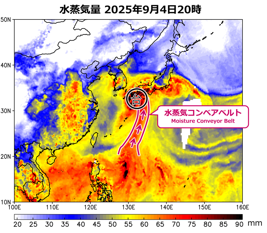 どこまでを「大気の川」と呼ぶか問題、「前線を伴う場合」に限定するのが現実的な落としどころではないでしょうか。台風が熱帯の水蒸気を巻き込んで形成される「水蒸気コンベアベルト」とは区別しましょう、と九州大学のグループが提案していて、私もその考えに賛成です。 kyushu-u.ac.jp/ja/researches/…
