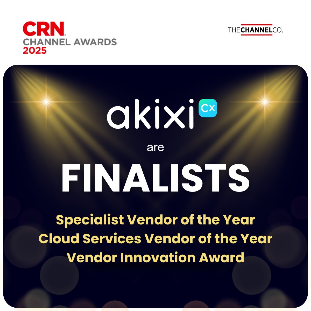 We’re delighted to share that Akixi has been shortlisted in three amazing categories at the CRN Channel Awards 2025 🏆

• Specialist Vendor of the Year 🤞
• Cloud Services Vendor of the Year 🤞
• Vendor Innovation Award 🤞

#CRNAwards #ChannelExcellence #Innovation