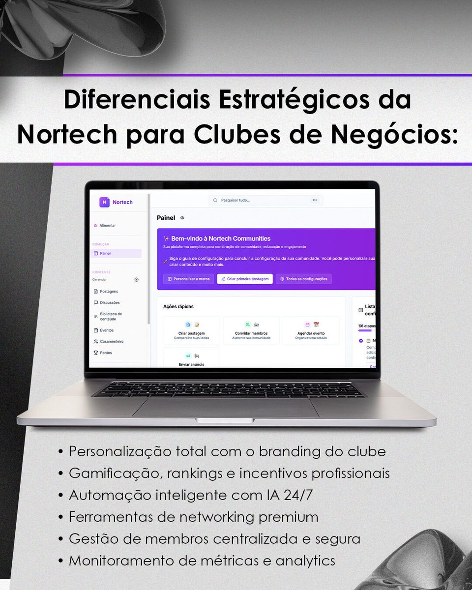NortechApp's tweet photo. Transforme seu clube em um verdadeiro ecossistema de crescimento: conecte líderes, amplie oportunidades para os membros e rentabilize ainda mais seu negócio com a Nortech!  

Revolucione a forma como líderes corporativos se conectam, colaboram e criam oportunidades de negócio. https://t.co/ZruyoPBKBX