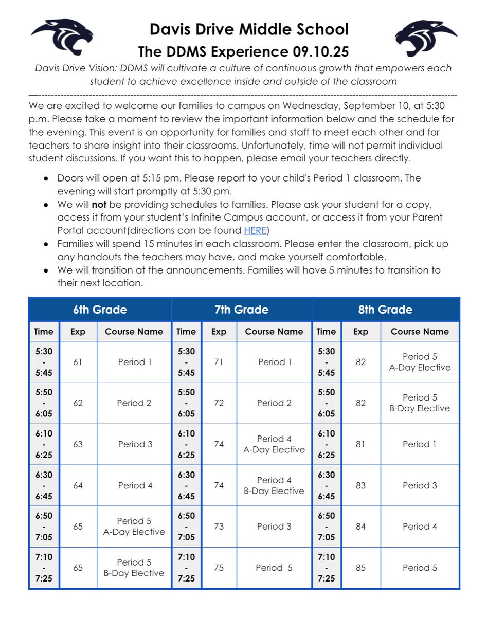 Davis Drive Middle School tweet media